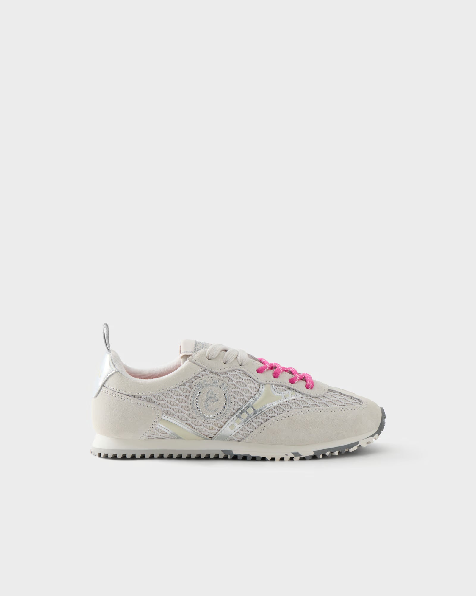Elvio Zanon Sneakers Running in Suede e Rete Traforata