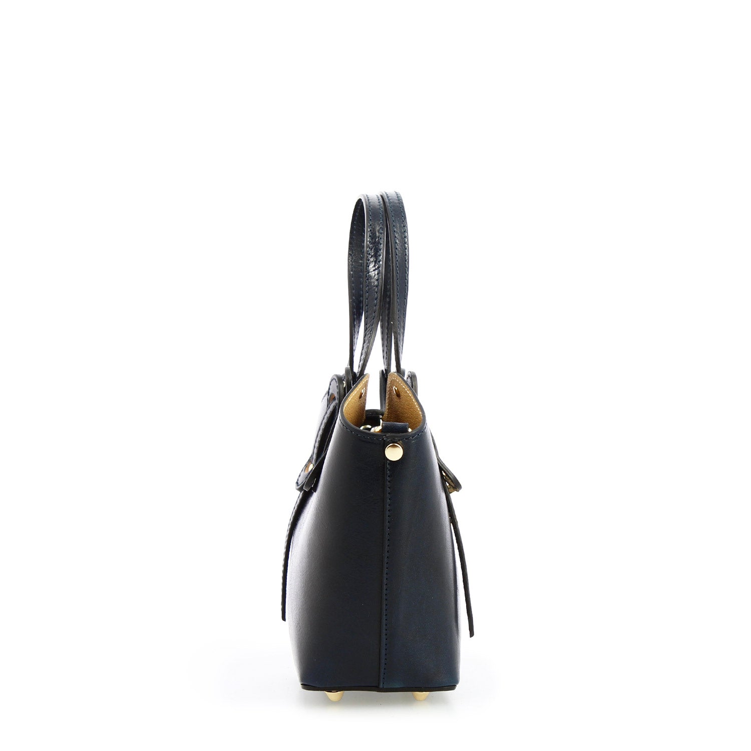 Leonardo Shoes Lisa borsa mano pelle nera tracolla 26,5 cm