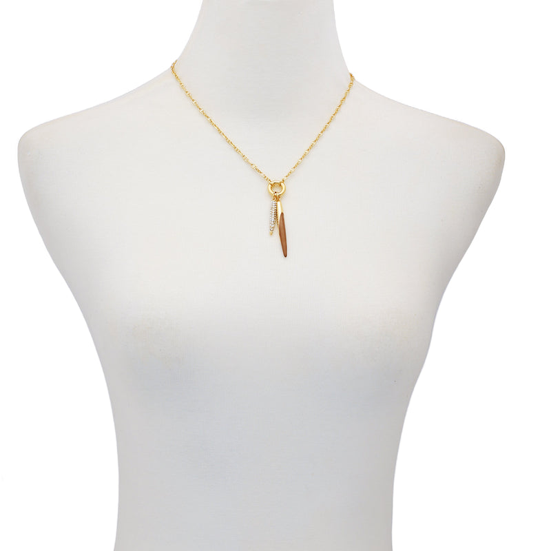 Vince Camuto Doppio Ciondolo Collana oro doppio pendente