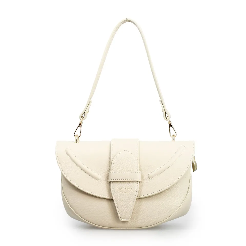 Leonardo Shoes Ofelia borsa spalla donna pelle bianca