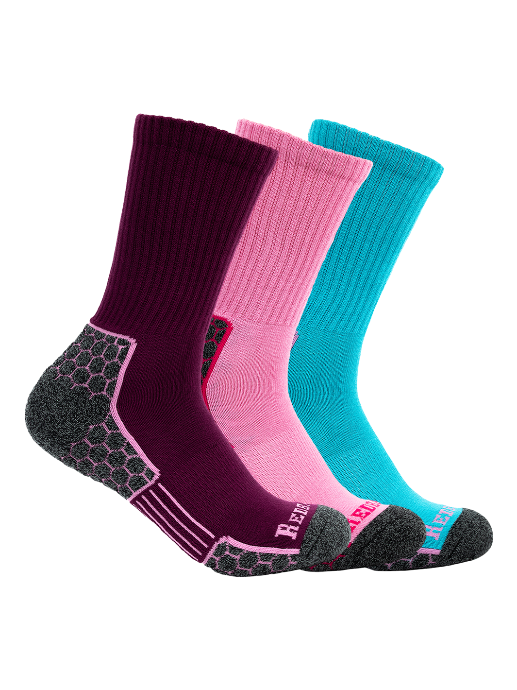 Redback Hex Elite Crew calze donna bamboo mezze spugna teal