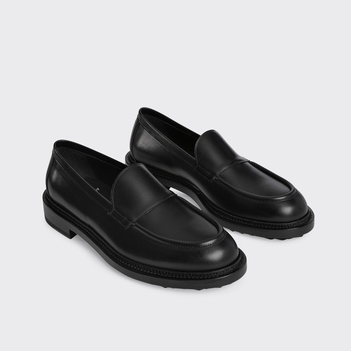 Pierre Hardy John loafer uomo pelle nera platform 30 mm