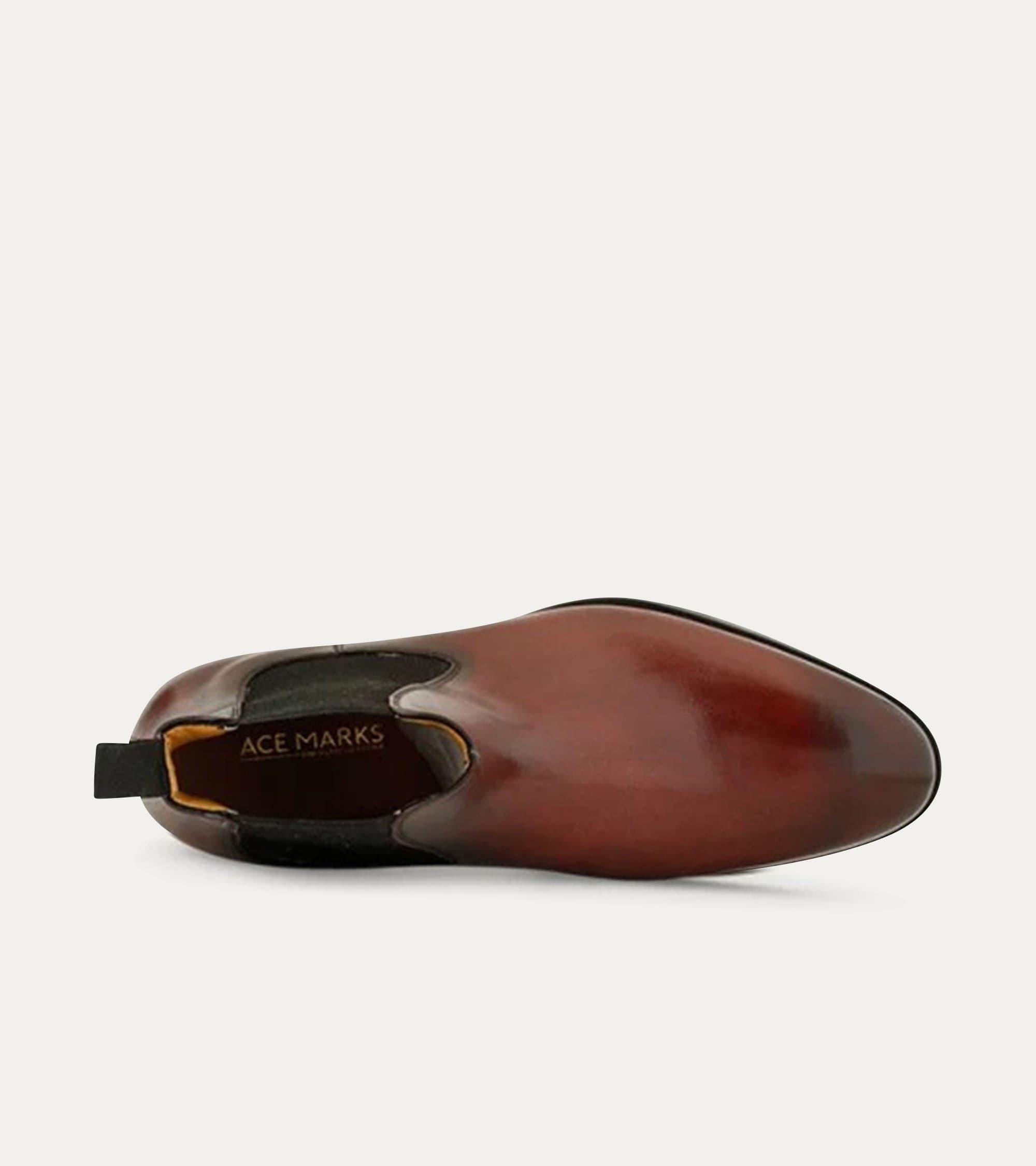 Ace Marks Troy Chelsea Stivali Uomo Bordeaux Pelle