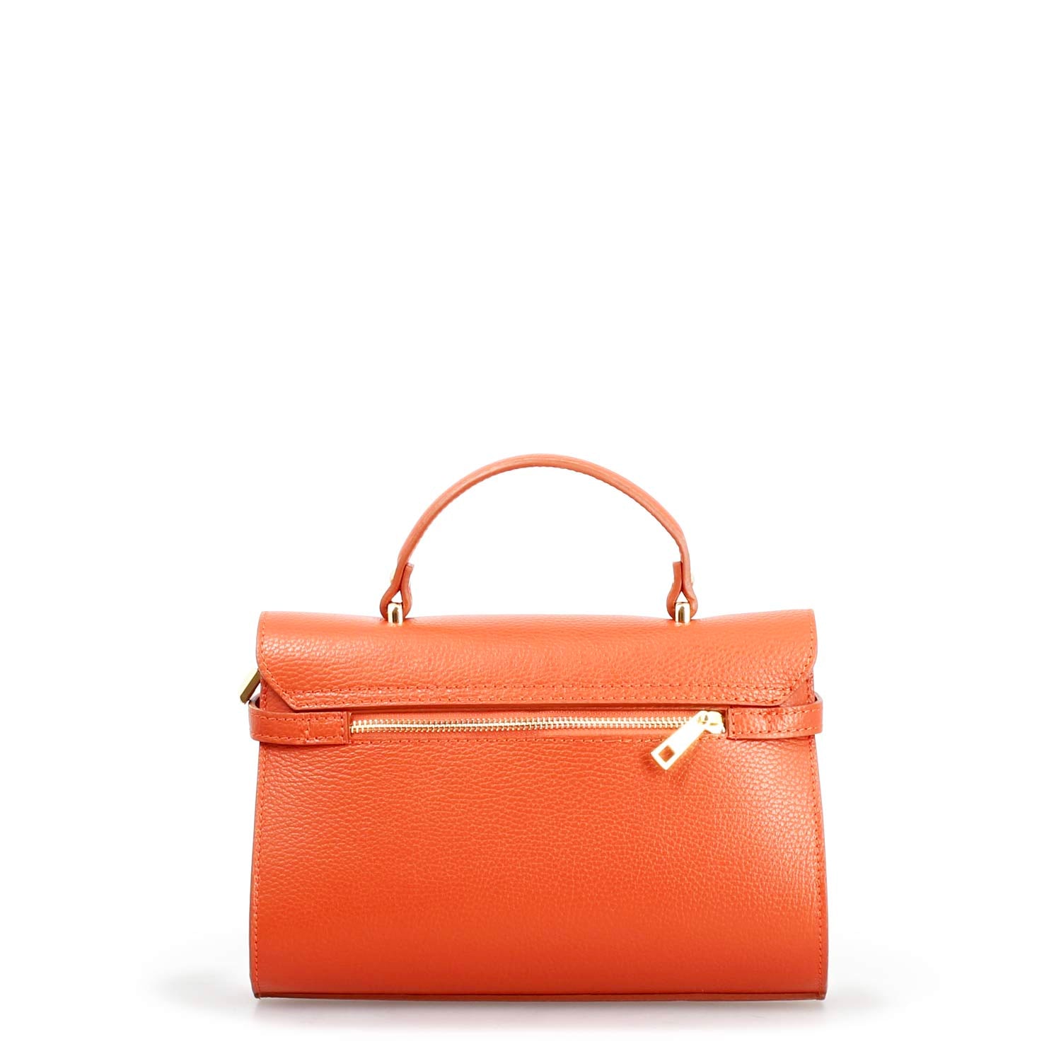 Leonardo Shoes Emily borsa mano pelle arancione tracolla