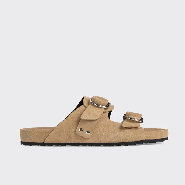 Pierre Hardy Beach Rider mule donna beige camoscio