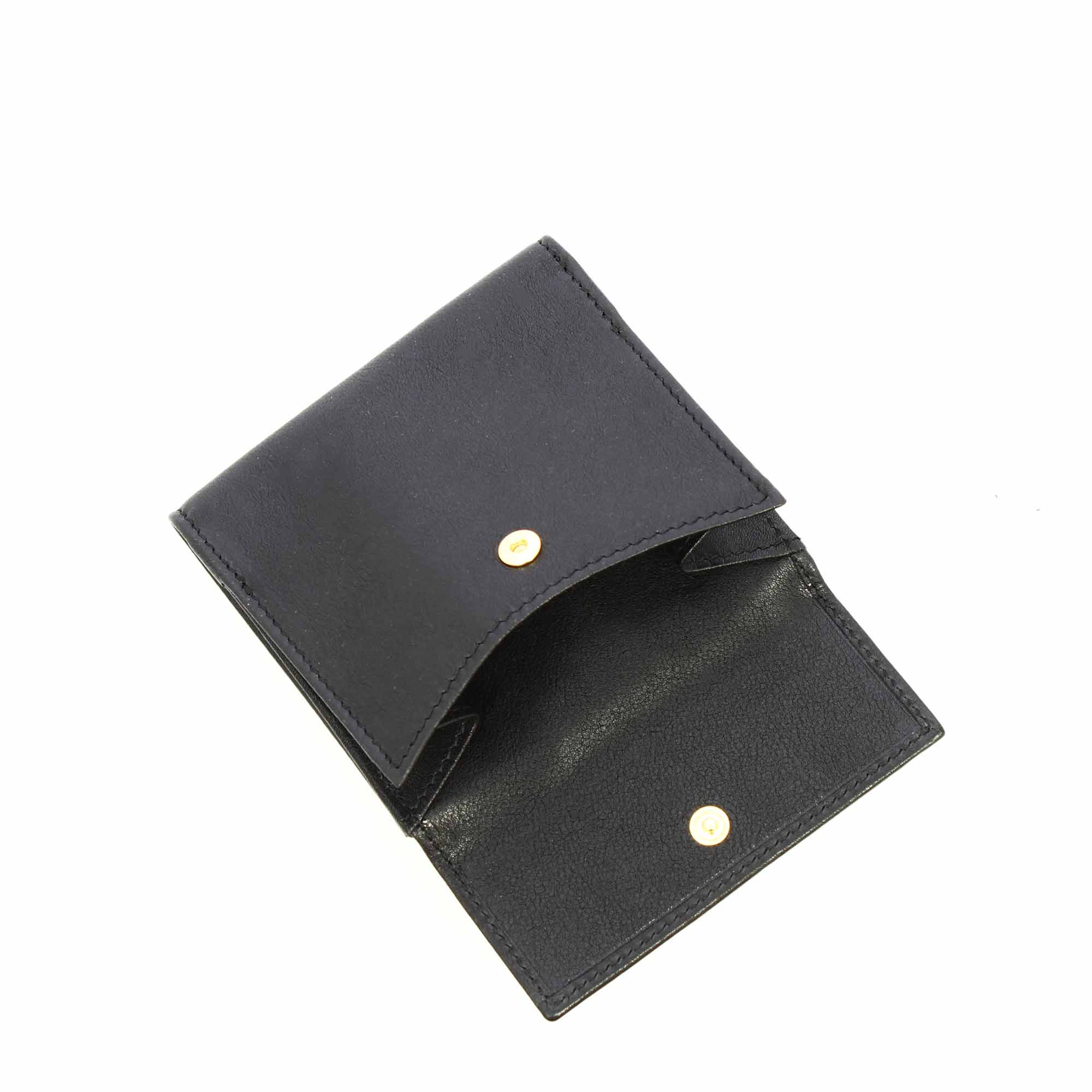 Leonardo Shoes P2 portafoglio pelle nero tessere
