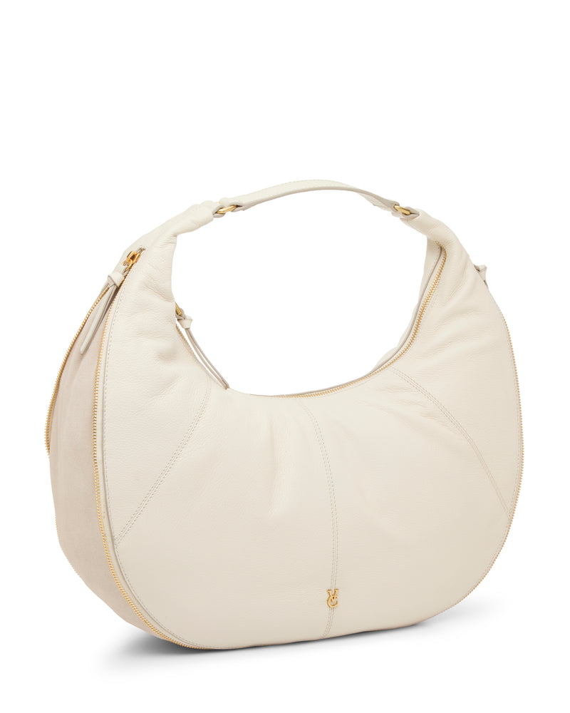 Vince Camuto Kaela borsa hobo pelle marrone spalla