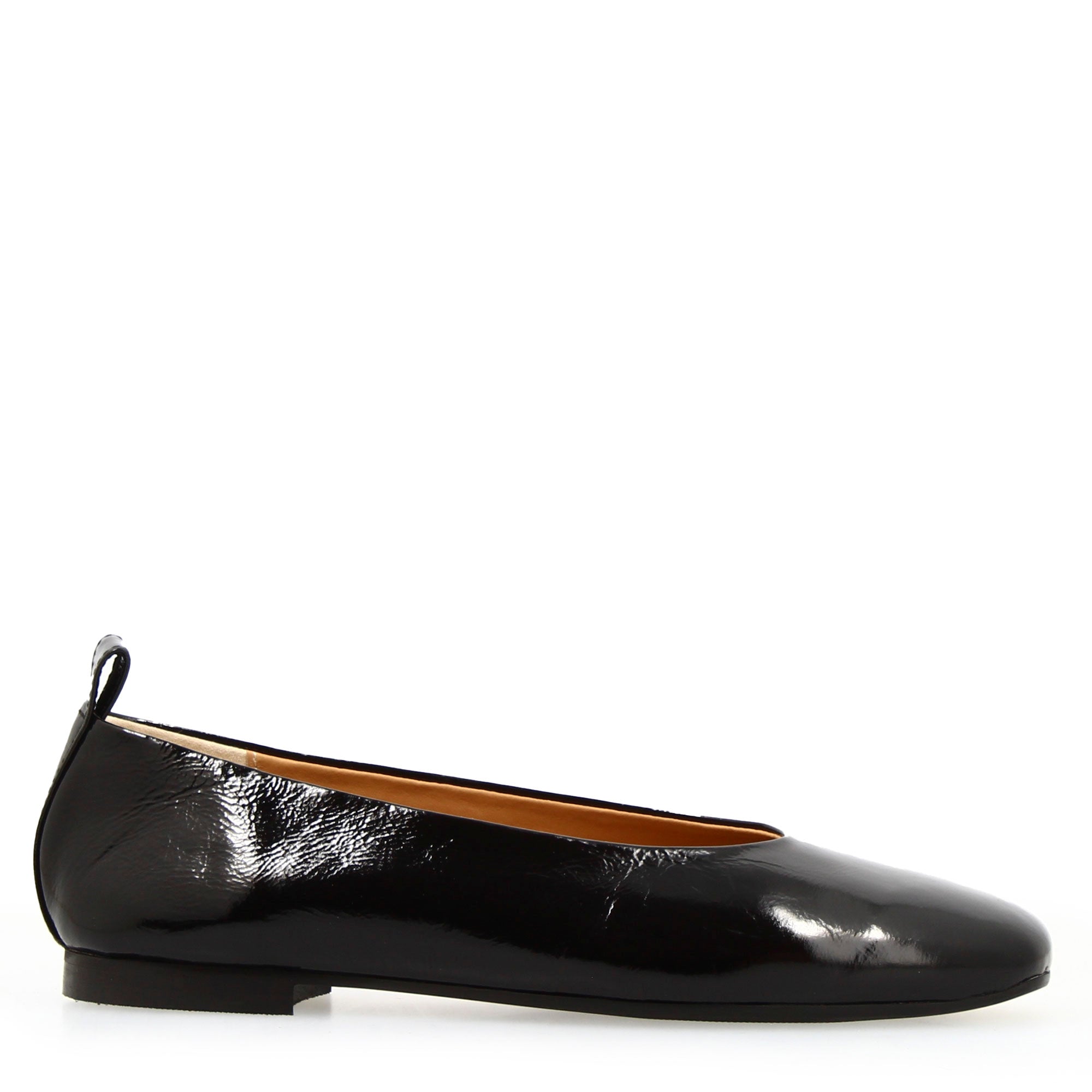 Leonardo Shoes Venere ballerine donna nere pelle lucida