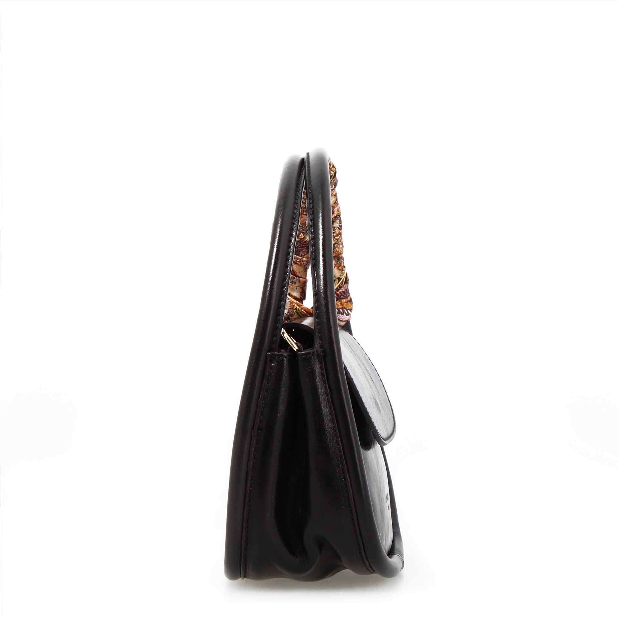 Leonardo Shoes Caterina borsa a mano pelle nera