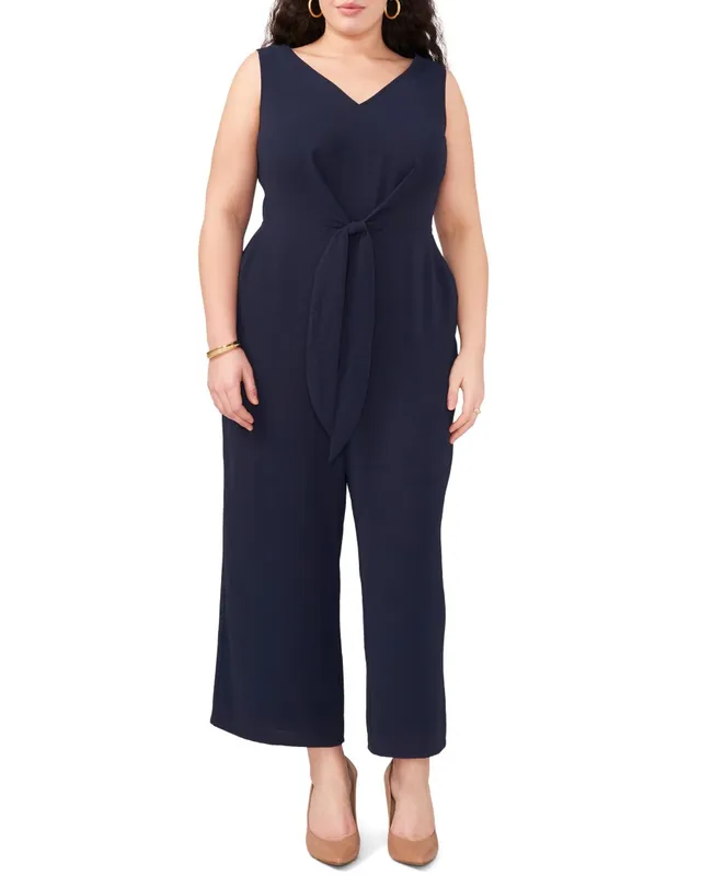 Vince Camuto Jumpsuits tuta scollo V taglie forti gamba larga