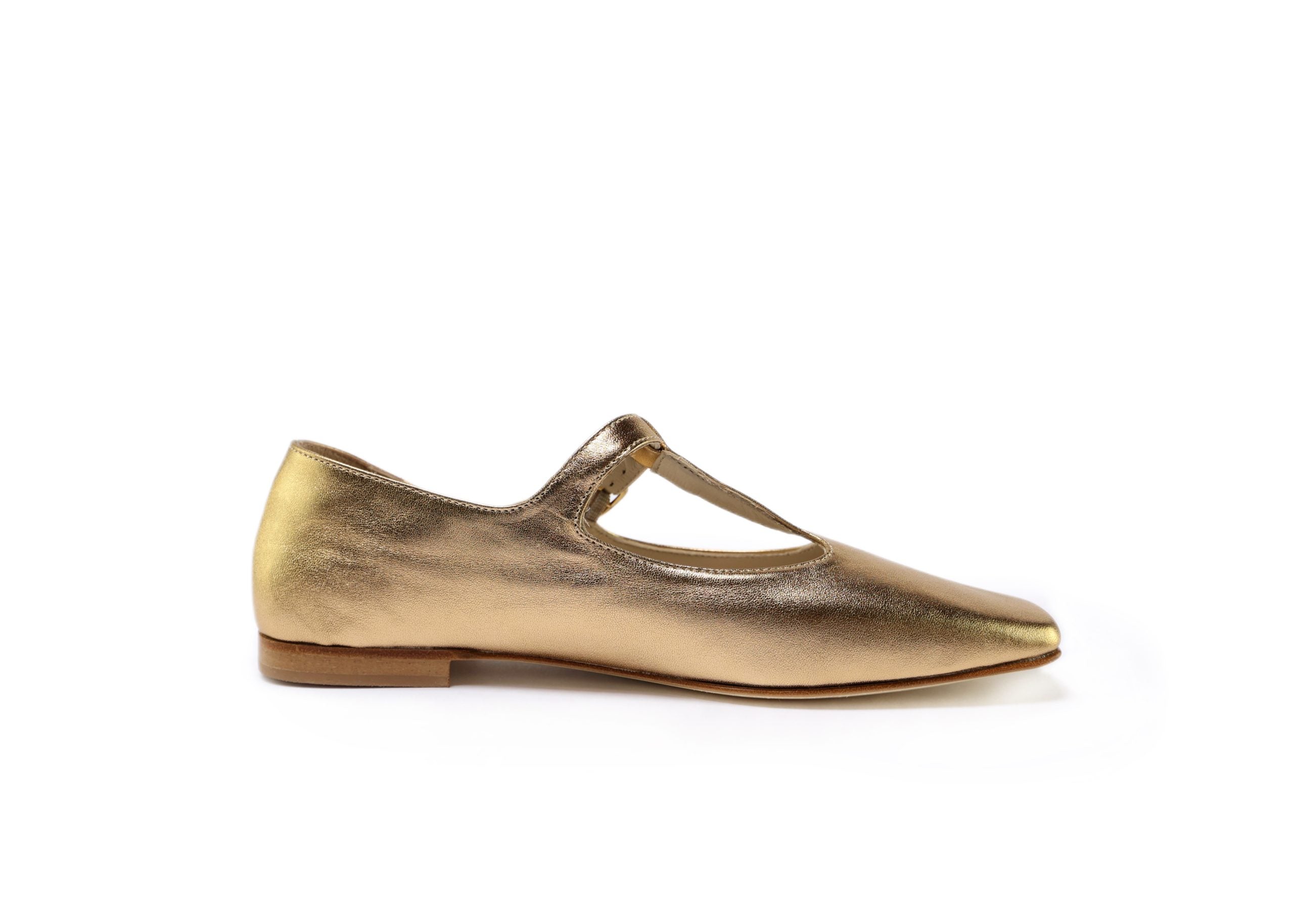 Ton Goût Paris ballerine donna nappa laminata oro 37