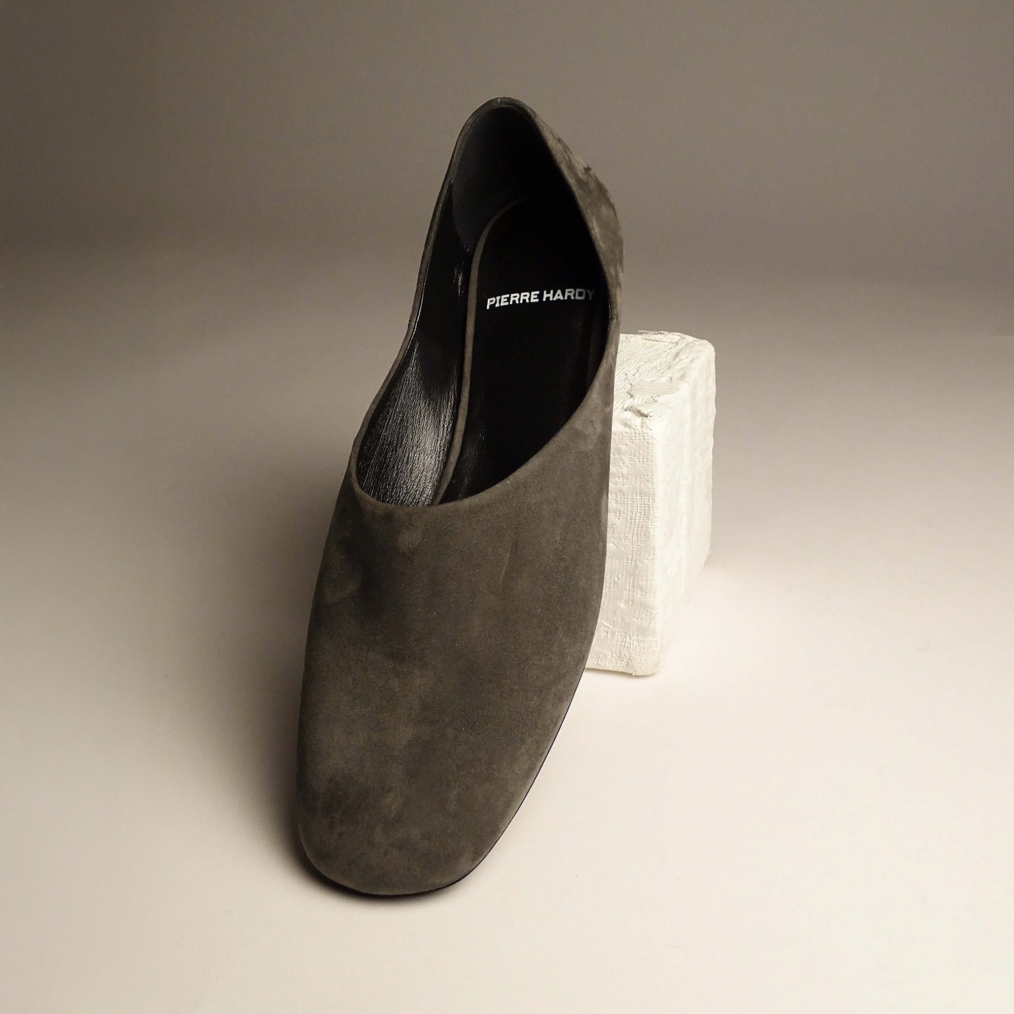 Pierre Hardy Pia slip-on kaki tacco basso pelle
