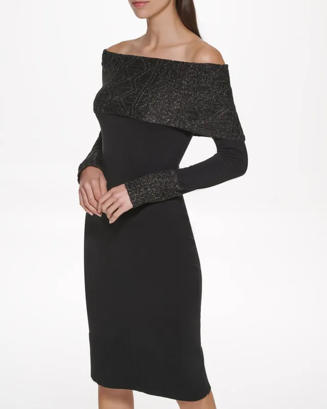 Vince Camuto Abito Spalle Scoperte Elegante Donna