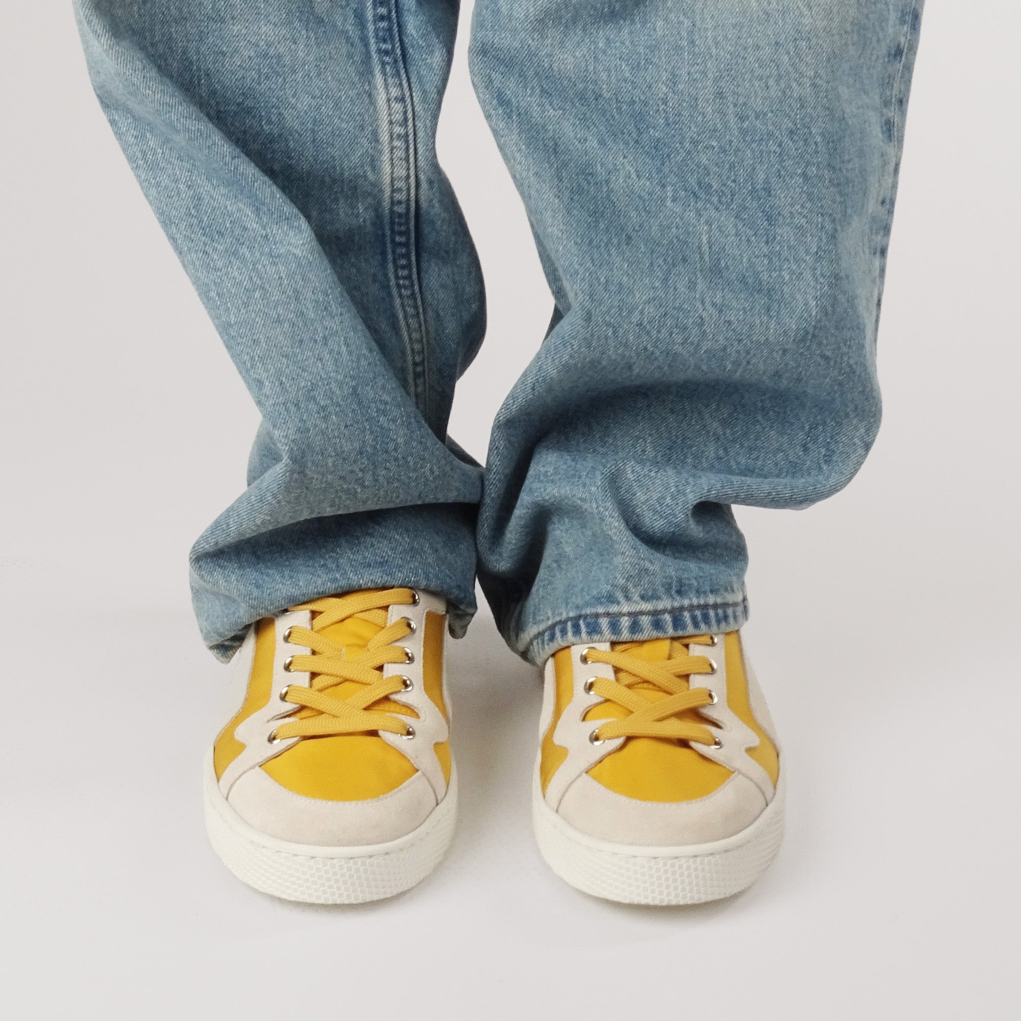 Pierre Hardy Alpha AHX1 Sneakers uomo gialle pelle