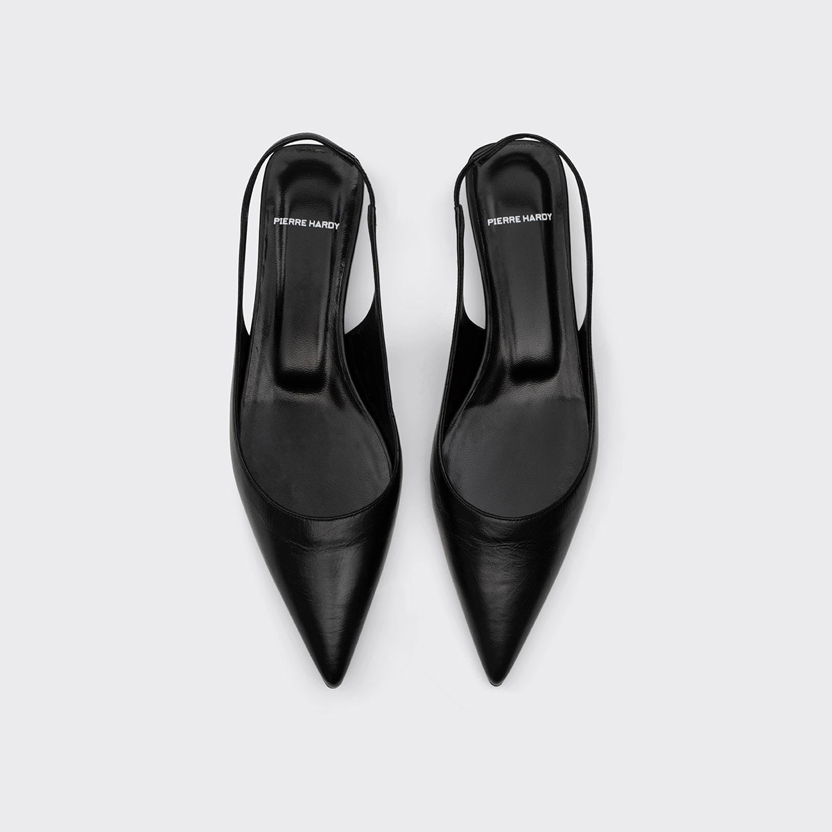 Pierre Hardy Stella slingback donna pelle nera tacco 25 mm