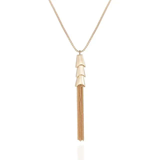 Vince Camuto Collana Catena Lunga Nappa Oro Donna