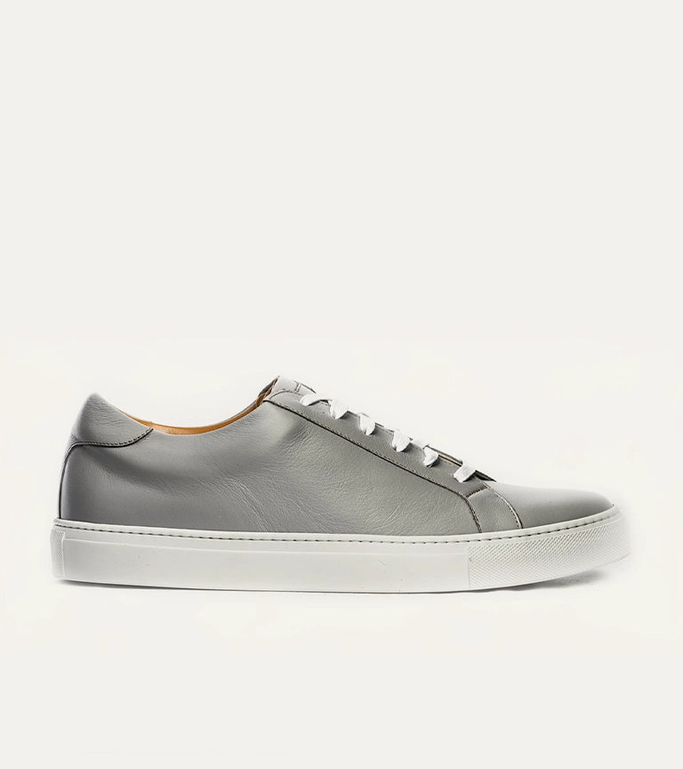 Ace Marks Duke sneaker uomo pelle grigia Light Grey