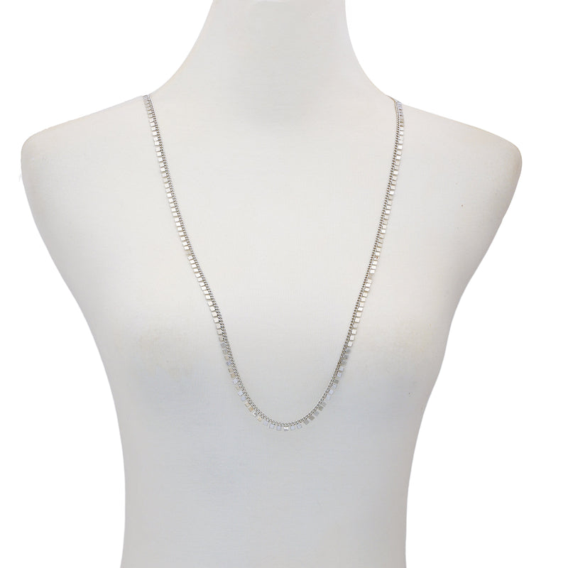 Vince Camuto Geometrica collana catena argento