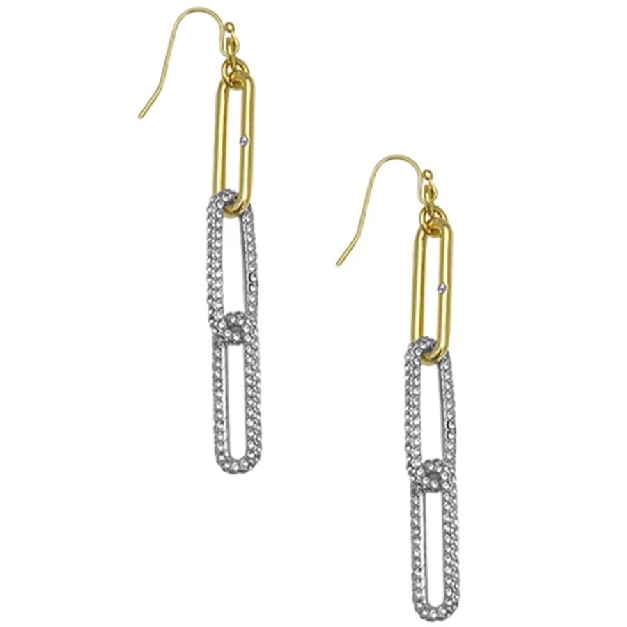 Vince Camuto orecchini pendenti bicolore cristallo
