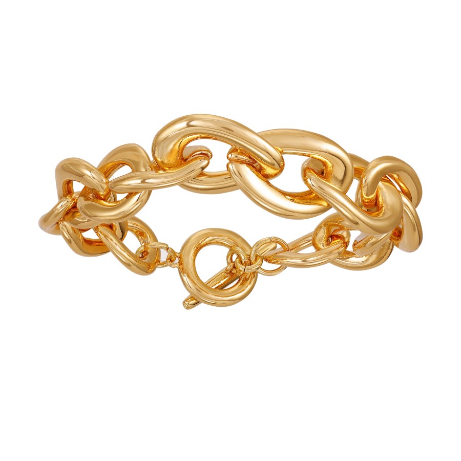 Vince Camuto Bracciale Donna Oro Maglie Chiusura Barilotto