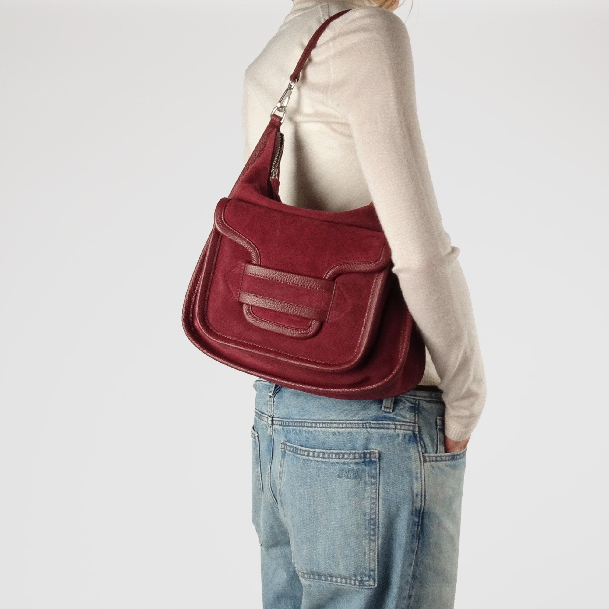 Pierre Hardy Alpha Day borsa maxi bordeaux spalla TU
