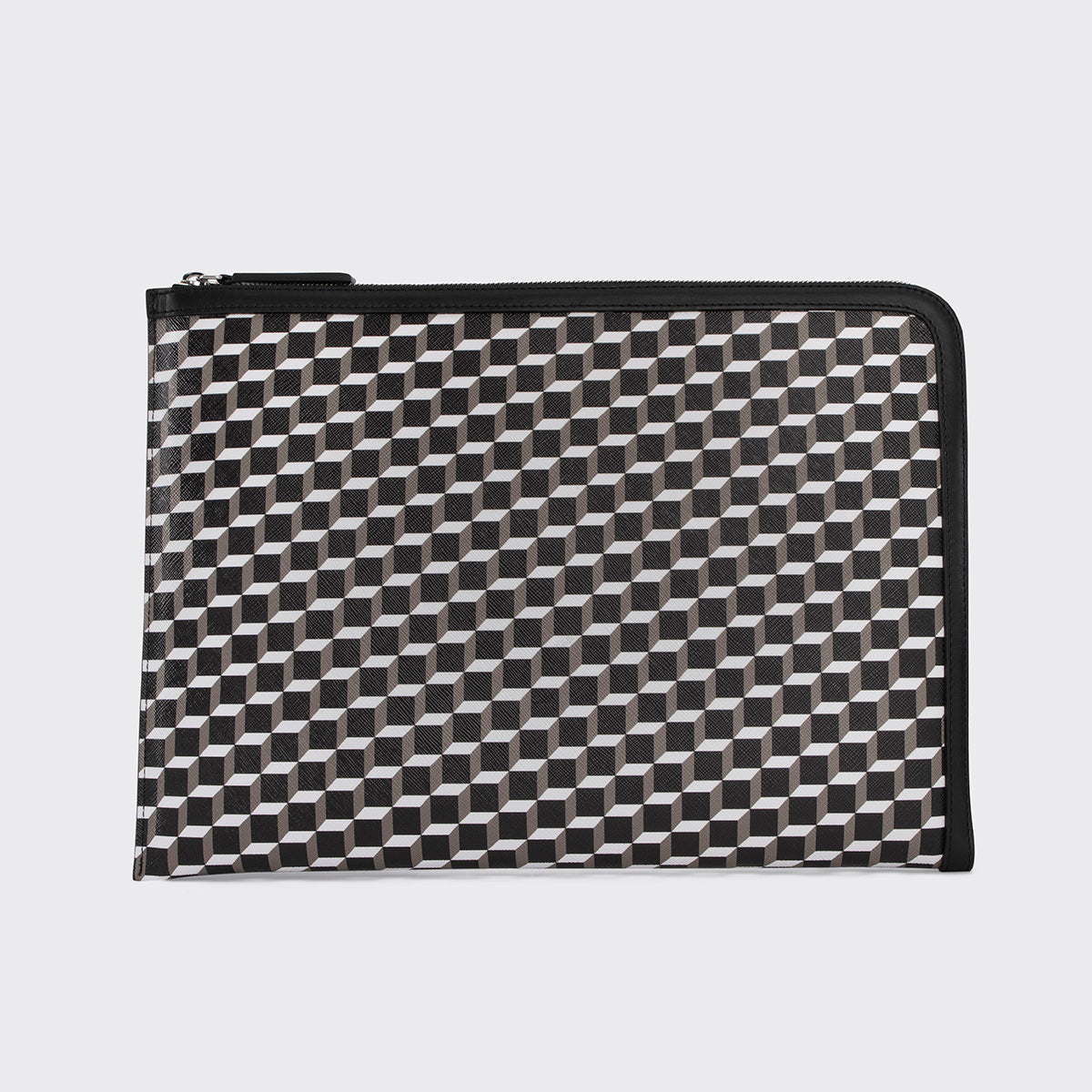 Pierre Hardy Laptop Case pochette pelle nera A4