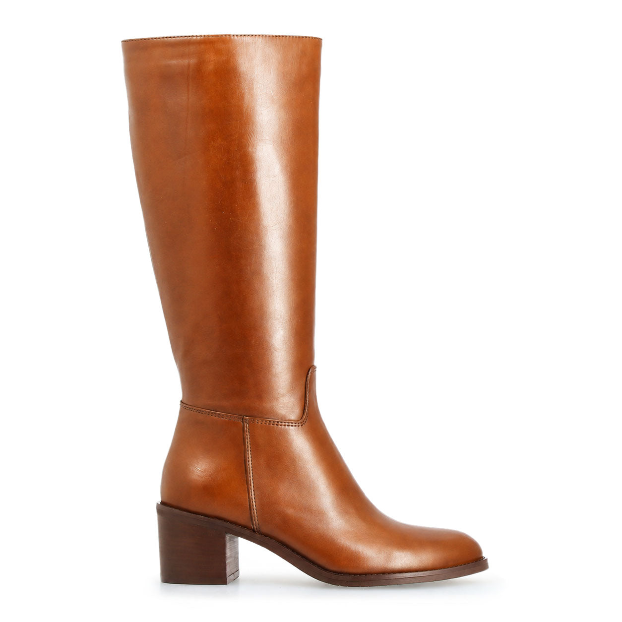 Leonardo Shoes Messala stivali donna pelle marrone ginocchio