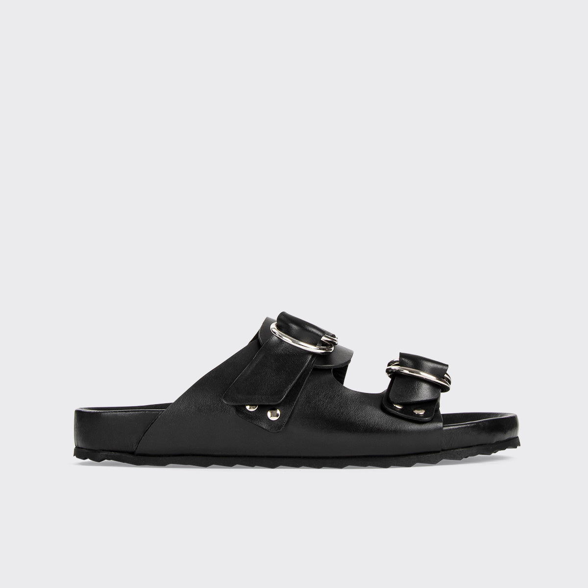 Pierre Hardy Beach Rider Flat Mule mules uomo nero pelle