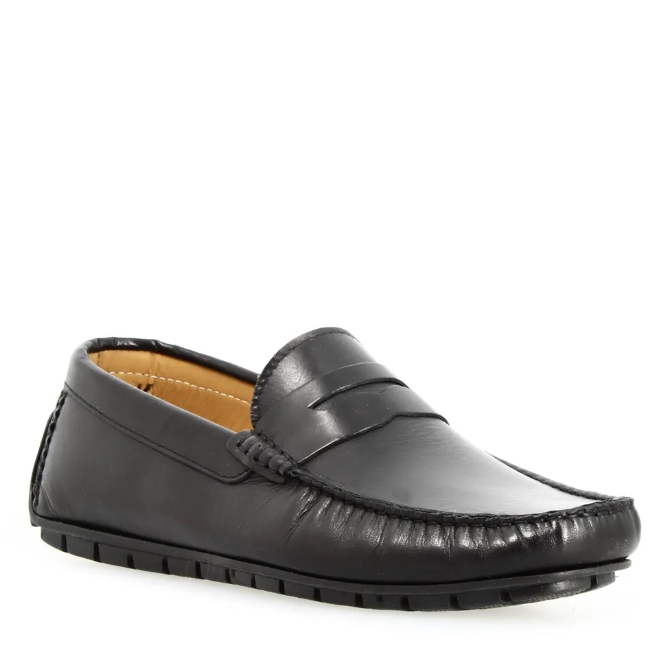 Leonardo Shoes Ulisse mocassini uomo pelle nero