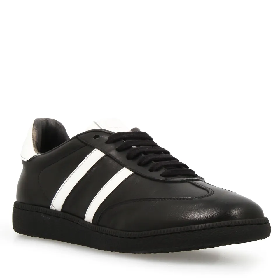 Leonardo Shoes Bizantina Nero Sneaker Donna in Pelle