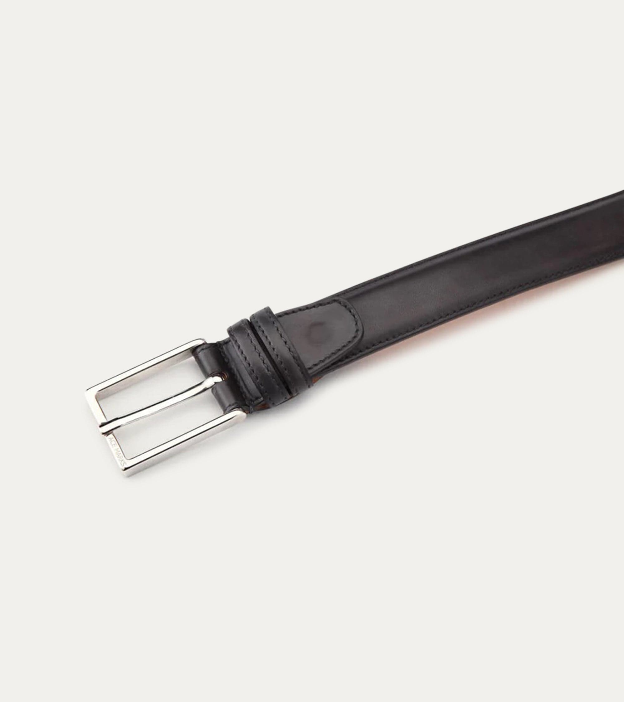 Ace Marks Matching 3.5cm Leather Belt cintura pelle uomo