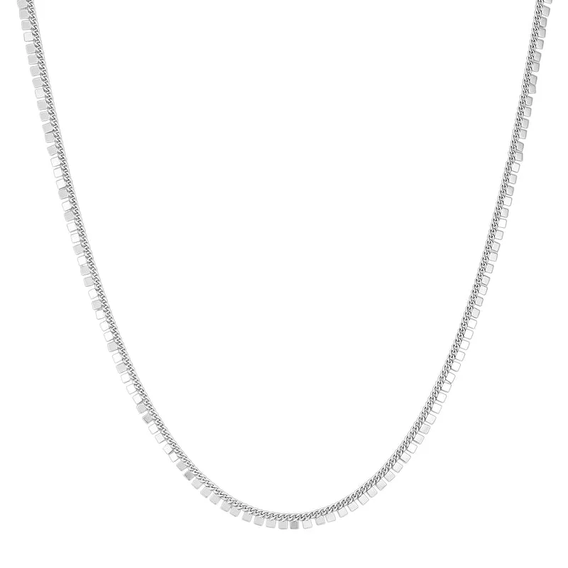 Vince Camuto Geometrica collana catena argento