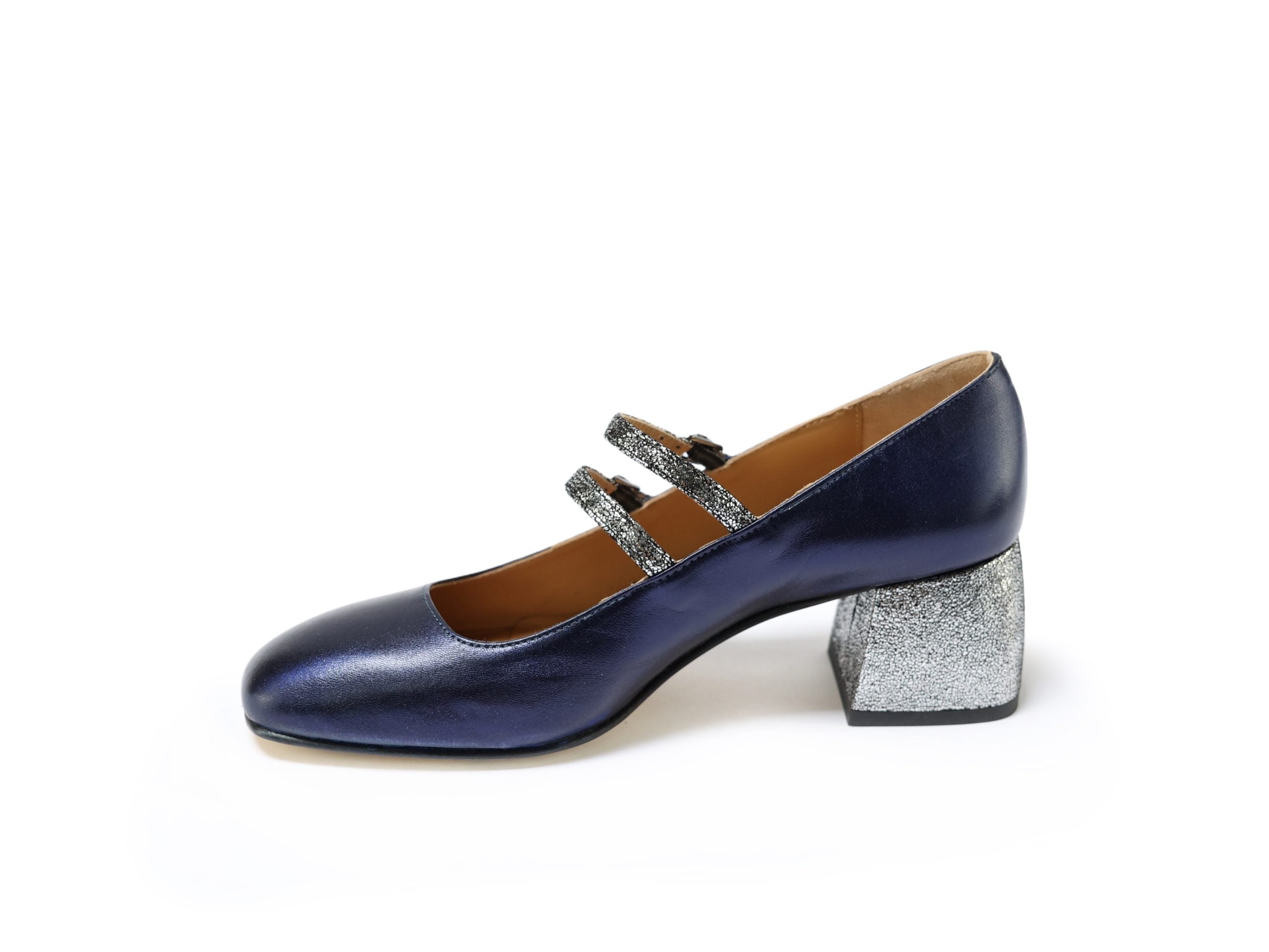 Ton Goût Gita décolleté donna blu tacco 5 cm