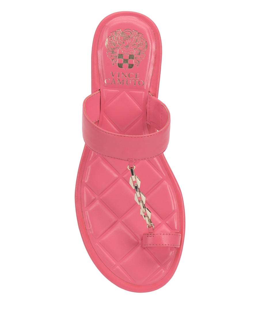 Vince Camuto Lexie Sandalo Catena Oro Tacco a Blocco