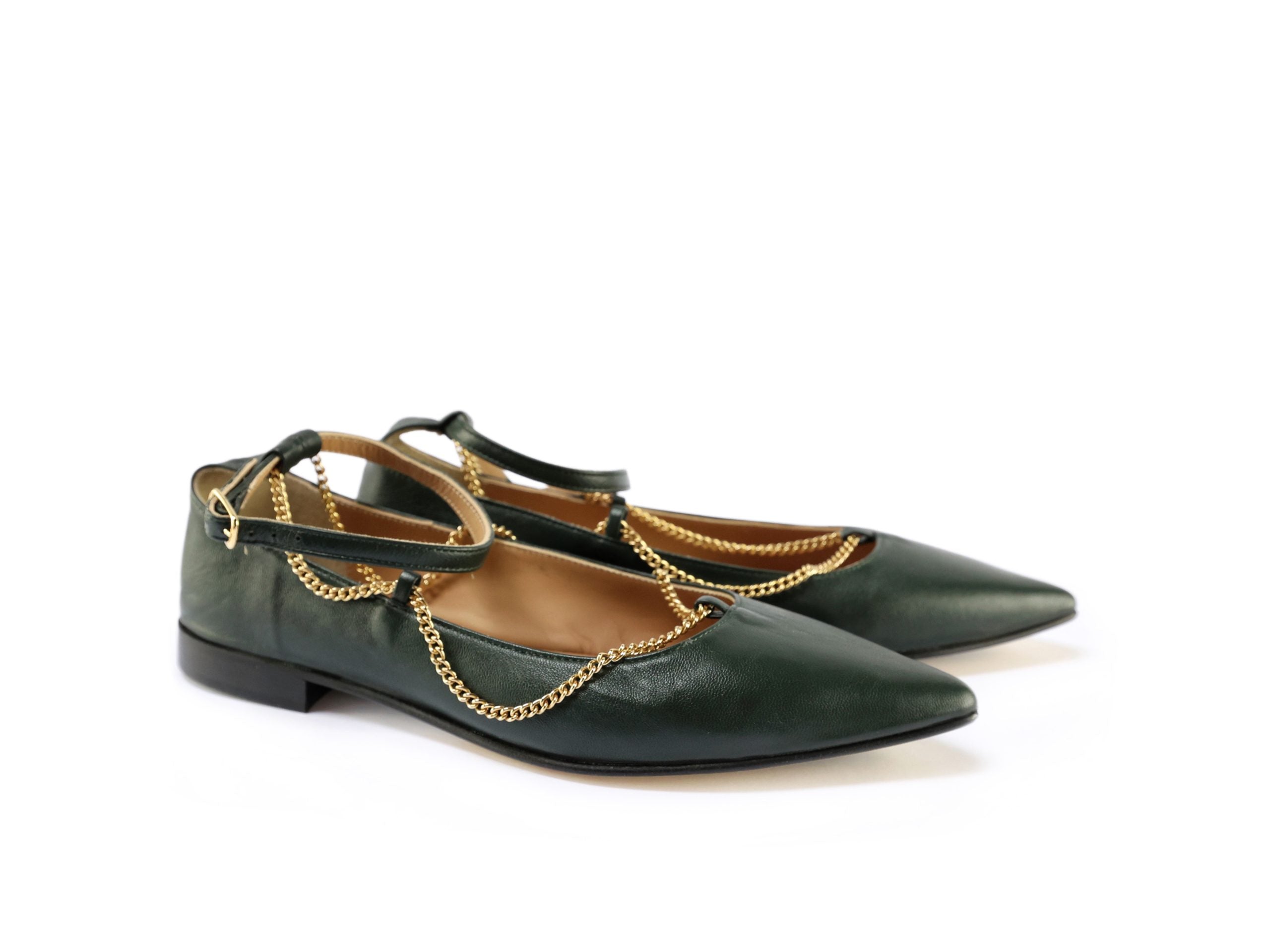 Ton Goût Eifel ballerina donna 41 verde nappa