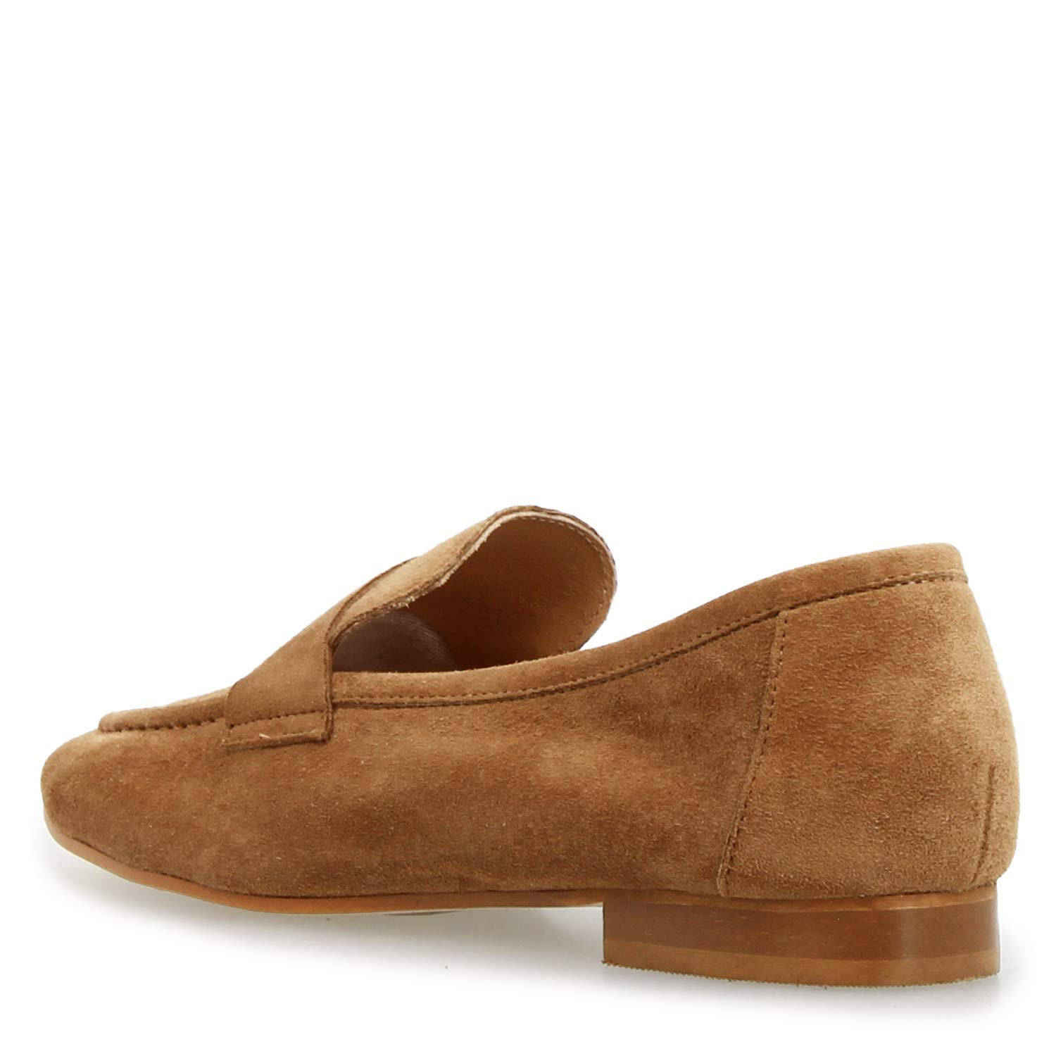 Leonardo Shoes Brenta mocassini donna camoscio marrone chiaro