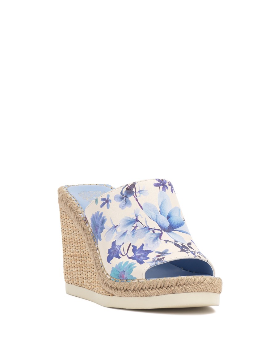 Vince Camuto Brissia mules zeppa iuta pelle