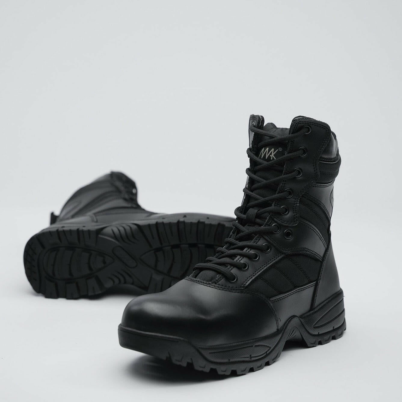 MAK Protector 9 stivale tattico pelle nera puntale