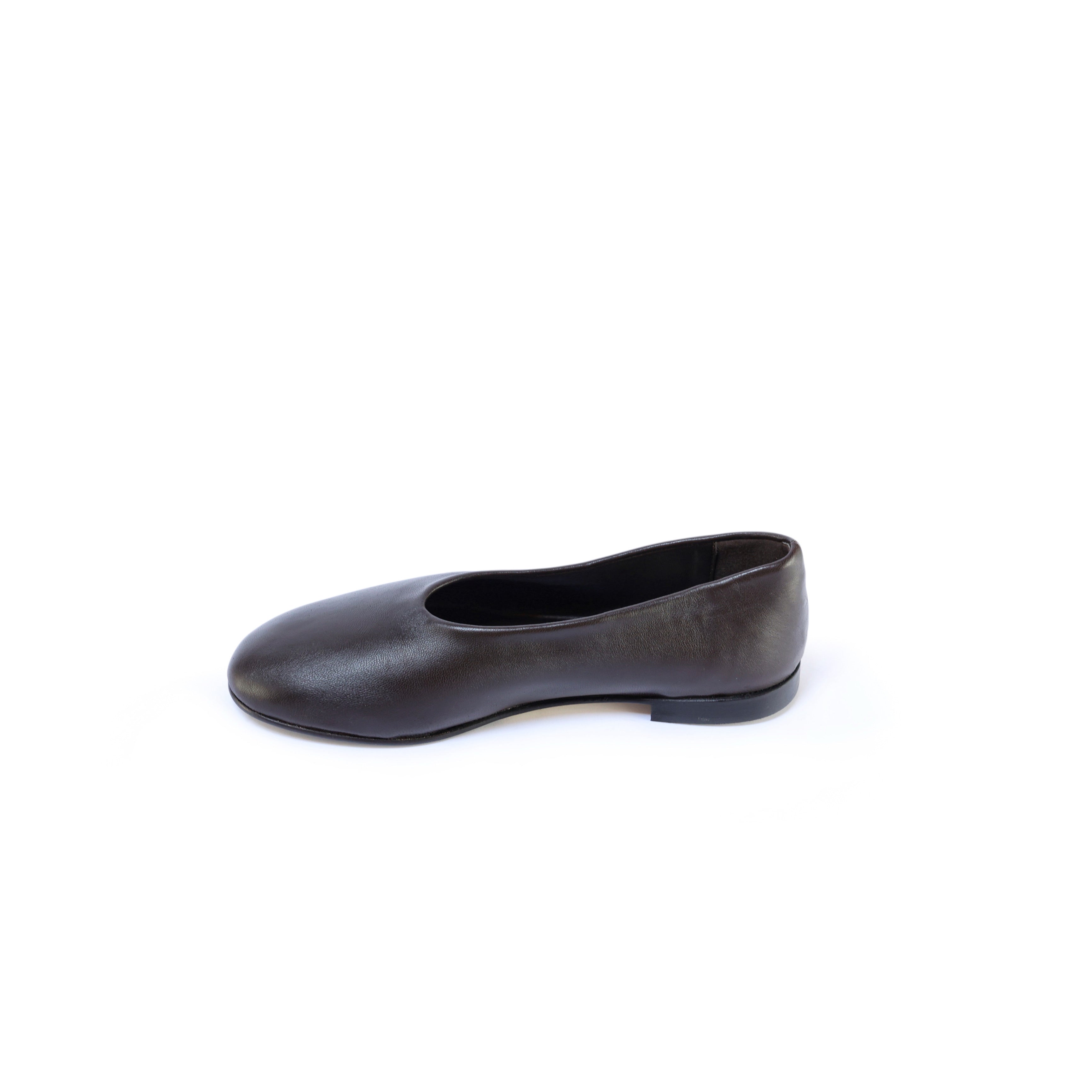 Ton Goût Lau ballerine donna pelle testa di moro tacco 1 cm