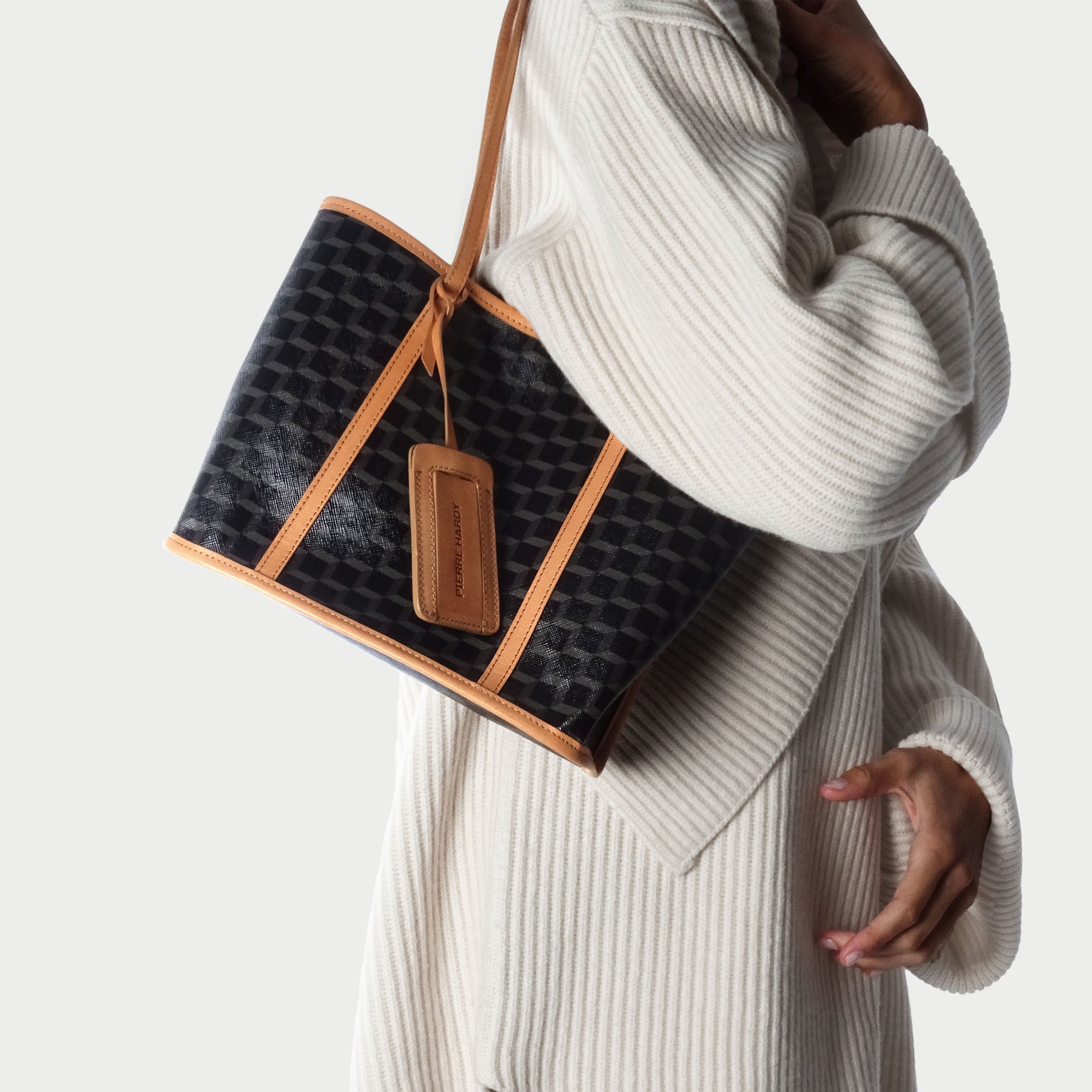 Pierre Hardy Cab Tote Mini borsa tote nera pelle TU