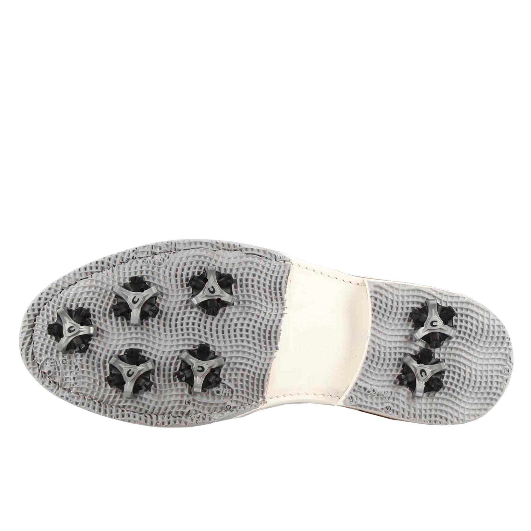 Leonardo Shoes Golf Scarpe da Golf Oro Bianco Pelle Dettagli Oro