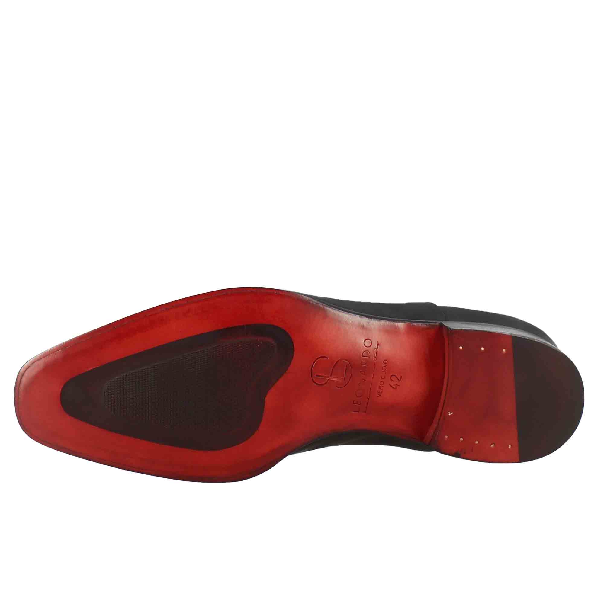 Leonardo Shoes Francesine francesine pelle puntale nero