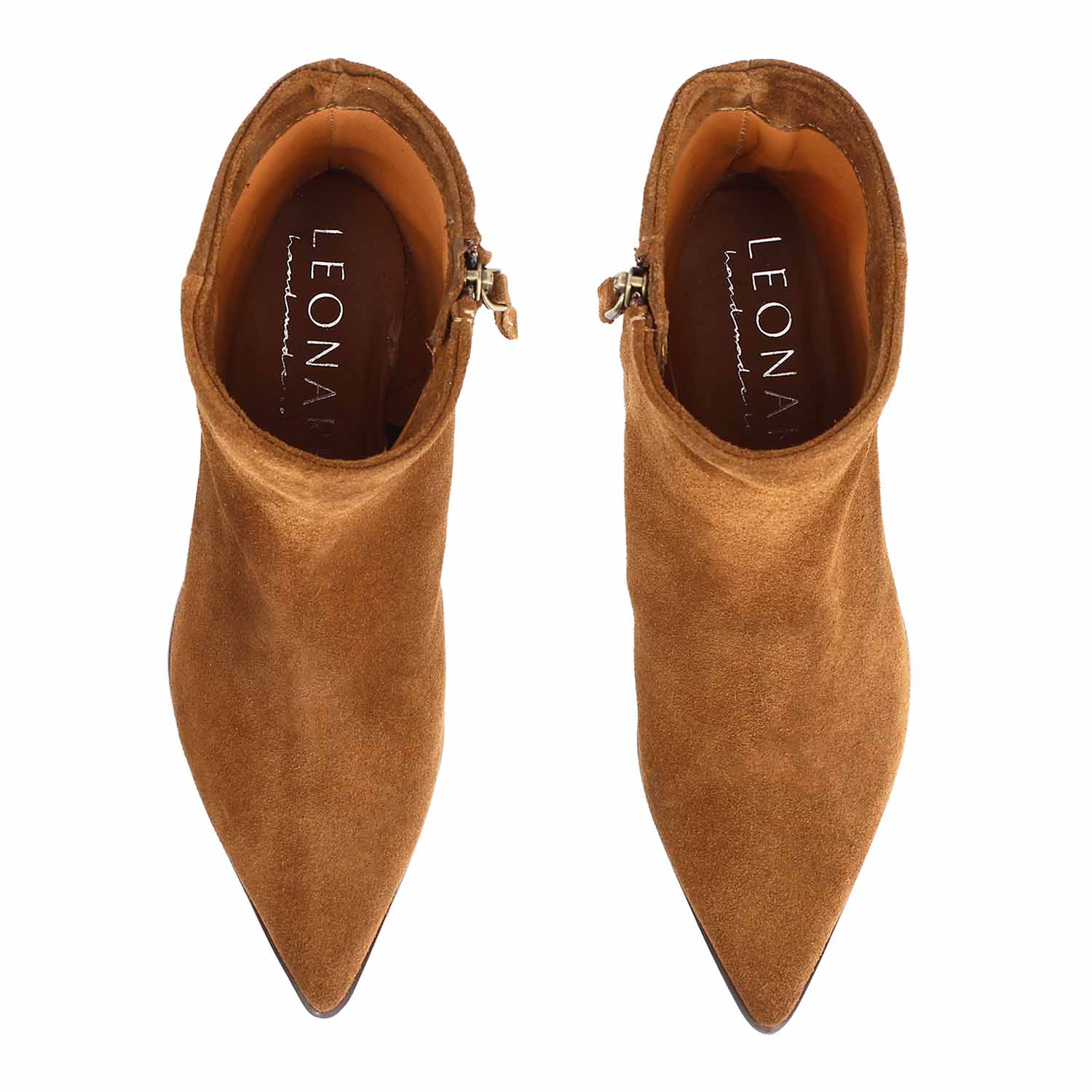 Leonardo Shoes Sibilla Stivaletti Donna marrone camoscio