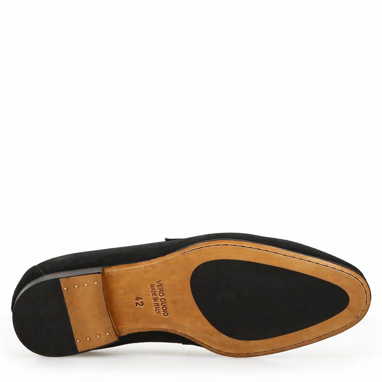 Leonardo Shoes Manfredo Mocassino Uomo Camoscio Nero