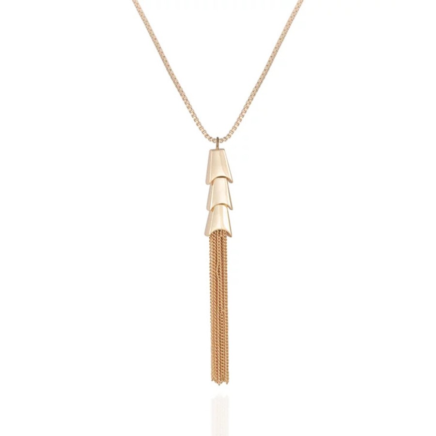Vince Camuto Collana Catena Lunga Nappa Oro Donna