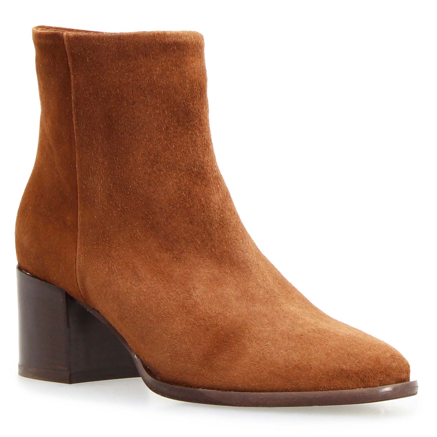 Leonardo Shoes Circe stivaletti donna marrone camoscio