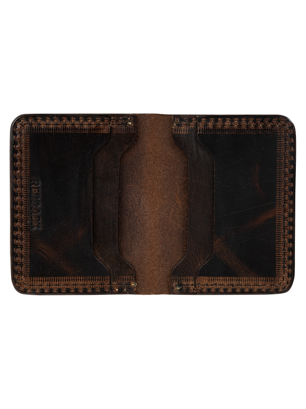 Redback 6-Card portafoglio pelle nero slim