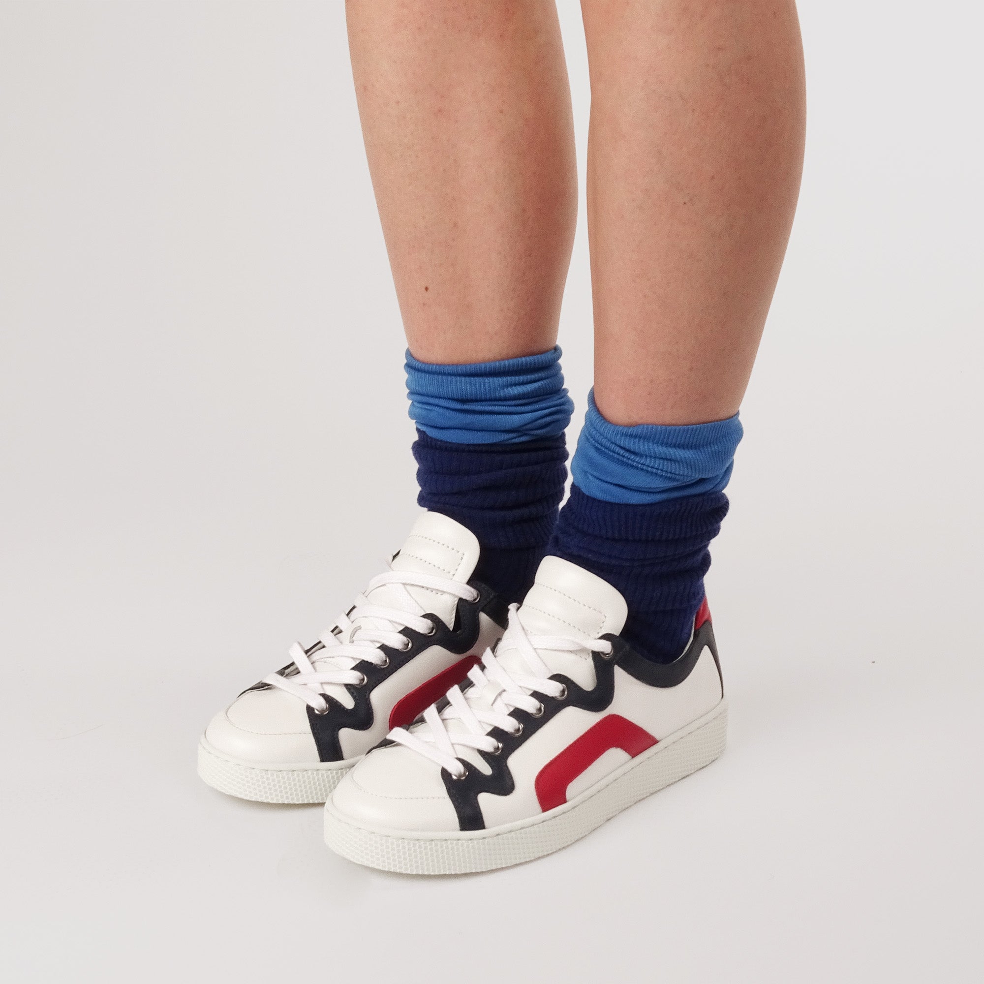Pierre Hardy Alpha Sneakers Donna Bianche Pelle