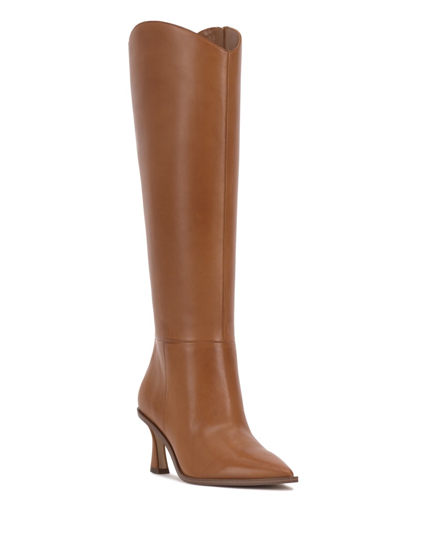 Vince Camuto Emily Stivale al Ginocchio Pelle Western