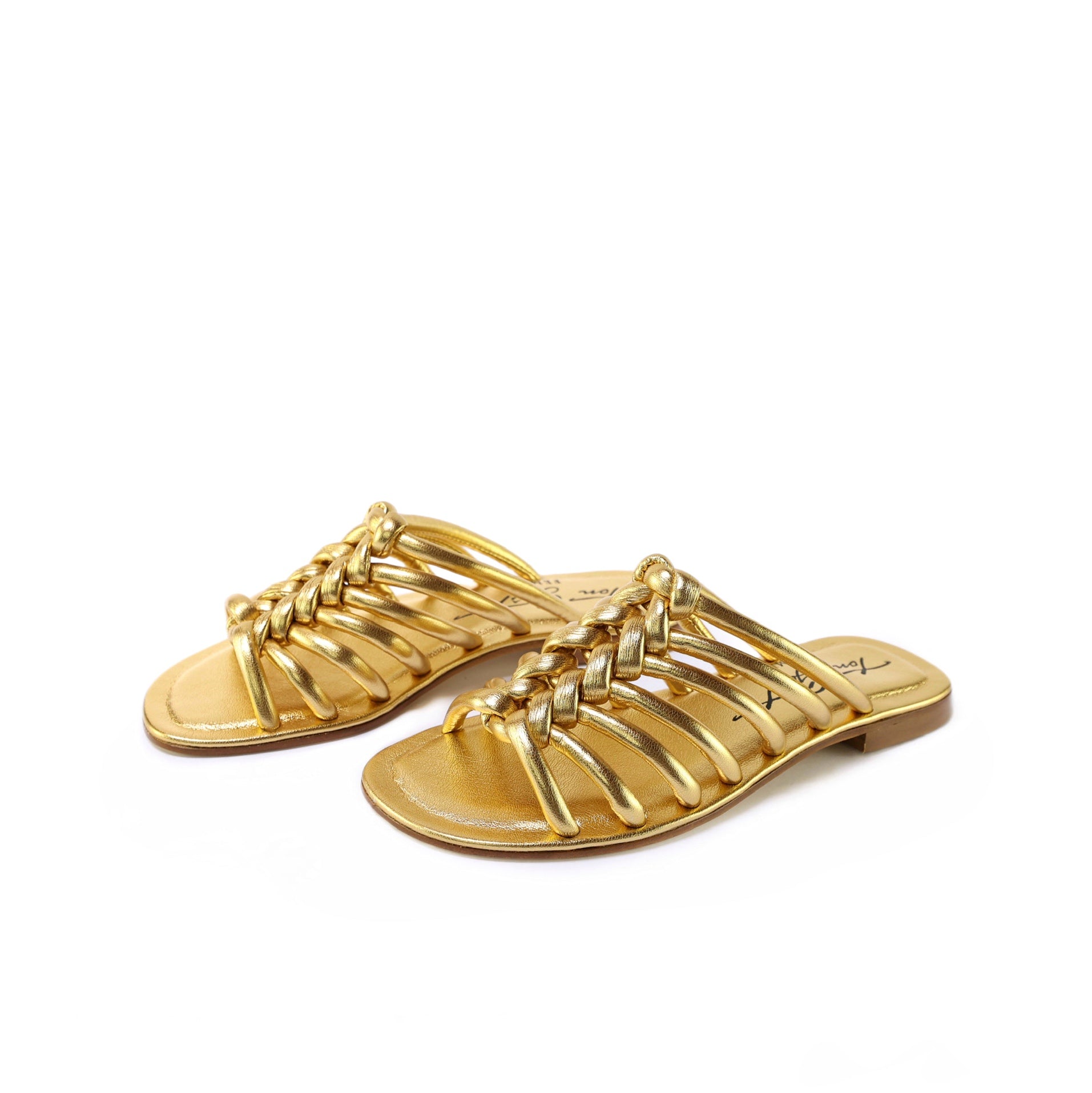 Ton Goût Arte-10 Sandalo Donna Laminato Oro